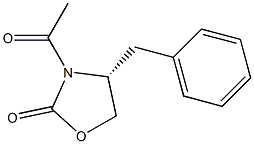 (N-Acetyl)-(R)-4-benzyl-2-oxazolidinone Struktur