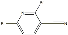 2,6-二溴-3-氰基吡啶,,结构式