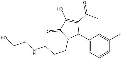 4-acetyl-5-(3-fluorophenyl)-3-hydroxy-1-{3-[(2-hydroxyethyl)amino]propyl}-1,5-dihydro-2H-pyrrol-2-one