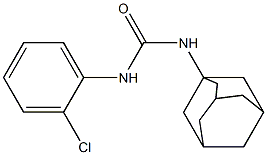 N-(1-adamantyl)-N'-(2-chlorophenyl)urea Struktur