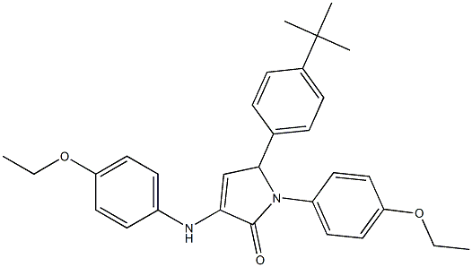 5-(4-tert-butylphenyl)-3-(4-ethoxyanilino)-1-(4-ethoxyphenyl)-1,5-dihydro-2H-pyrrol-2-one