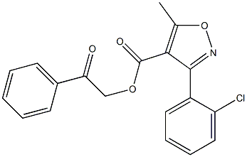 2-oxo-2-phenylethyl 3-(2-chlorophenyl)-5-methyl-4-isoxazolecarboxylate