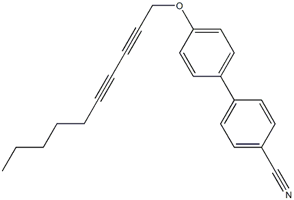 4'-(2,4-decadiynyloxy)[1,1'-biphenyl]-4-carbonitrile Structure