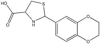 2-(2,3-dihydro-1,4-benzodioxin-6-yl)-1,3-thiazolidine-4-carboxylic acid Structure