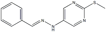 benzaldehyde [2-(methylsulfanyl)-5-pyrimidinyl]hydrazone Structure