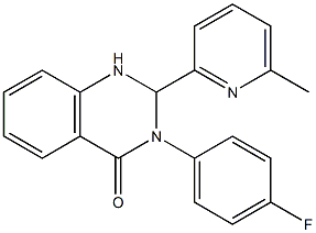 3-(4-fluorophenyl)-2-(6-methyl-2-pyridinyl)-2,3-dihydro-4(1H)-quinazolinone