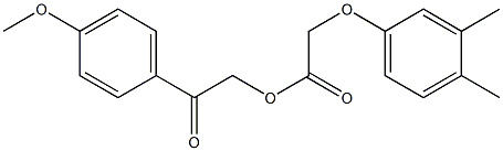 2-(4-methoxyphenyl)-2-oxoethyl (3,4-dimethylphenoxy)acetate