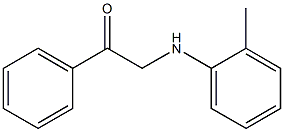 1-phenyl-2-(2-toluidino)ethanone Struktur