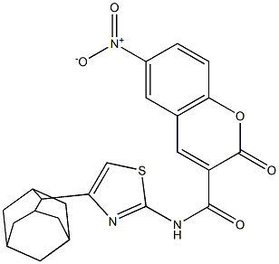 N-[4-(2-adamantyl)-1,3-thiazol-2-yl]-6-nitro-2-oxo-2H-chromene-3-carboxamide|