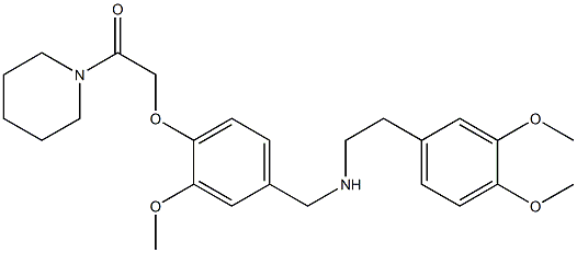 2-(3,4-dimethoxyphenyl)-N-{3-methoxy-4-[2-oxo-2-(1-piperidinyl)ethoxy]benzyl}ethanamine