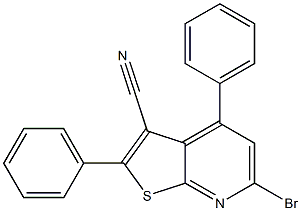 6-bromo-2,4-diphenylthieno[2,3-b]pyridine-3-carbonitrile Structure