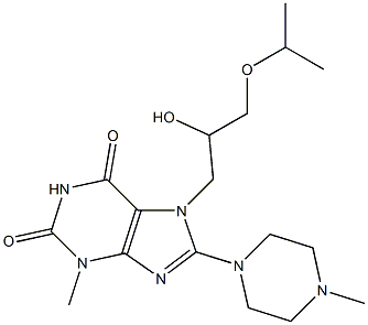 7-(2-hydroxy-3-isopropoxypropyl)-3-methyl-8-(4-methylpiperazin-1-yl)-3,7-dihydro-1H-purine-2,6-dione|