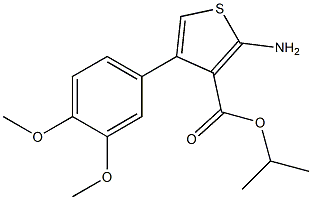isopropyl 2-amino-4-(3,4-dimethoxyphenyl)-3-thiophenecarboxylate
