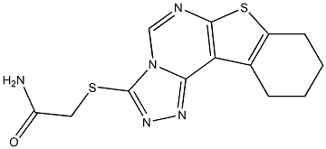 2-(8,9,10,11-tetrahydro[1]benzothieno[3,2-e][1,2,4]triazolo[4,3-c]pyrimidin-3-ylsulfanyl)acetamide Structure