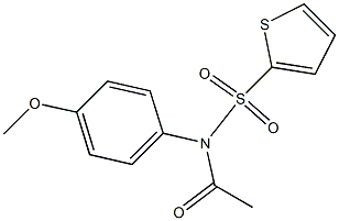 N-acetyl-N-(4-methoxyphenyl)-2-thiophenesulfonamide Structure