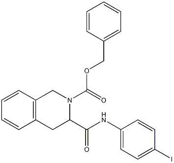 benzyl 3-[(4-iodoanilino)carbonyl]-3,4-dihydro-2(1H)-isoquinolinecarboxylate Structure