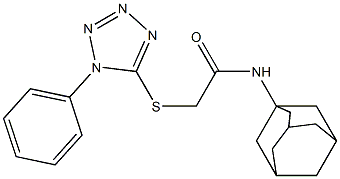 N-(1-adamantyl)-2-[(1-phenyl-1H-tetraazol-5-yl)sulfanyl]acetamide