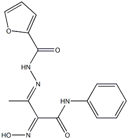 3-(2-furoylhydrazono)-2-(hydroxyimino)-N-phenylbutanamide Structure