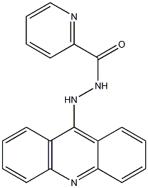 N'-(9-acridinyl)-2-pyridinecarbohydrazide Struktur