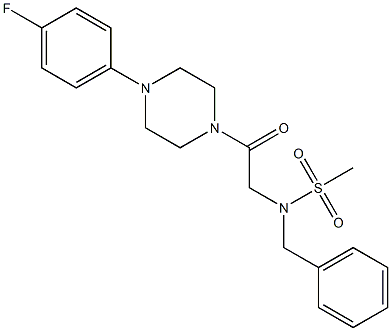 N-benzyl-N-{2-[4-(4-fluorophenyl)-1-piperazinyl]-2-oxoethyl}methanesulfonamide