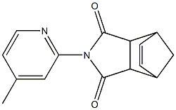 4-(4-methyl-2-pyridinyl)-4-azatricyclo[5.2.1.0~2,6~]dec-8-ene-3,5-dione Struktur