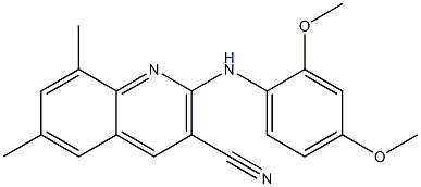 2-{[2,4-bis(methyloxy)phenyl]amino}-6,8-dimethylquinoline-3-carbonitrile