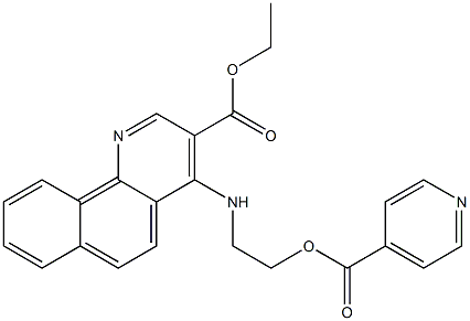  ethyl 4-{[2-(isonicotinoyloxy)ethyl]amino}benzo[h]quinoline-3-carboxylate