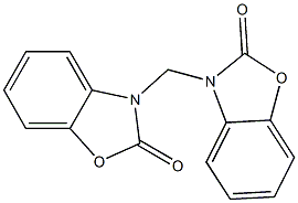 3-[(2-oxo-1,3-benzoxazol-3(2H)-yl)methyl]-1,3-benzoxazol-2(3H)-one 化学構造式