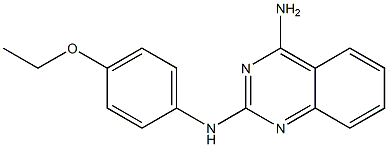 N-(4-amino-2-quinazolinyl)-N-(4-ethoxyphenyl)amine Struktur