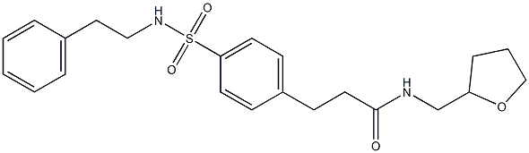 3-(4-{[(2-phenylethyl)amino]sulfonyl}phenyl)-N-(tetrahydro-2-furanylmethyl)propanamide