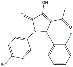 4-acetyl-1-(4-bromophenyl)-5-(2-fluorophenyl)-3-hydroxy-1,5-dihydro-2H-pyrrol-2-one