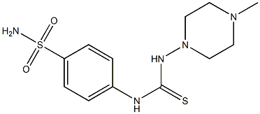 4-({[(4-methylpiperazin-1-yl)amino]carbothioyl}amino)benzenesulfonamide Struktur