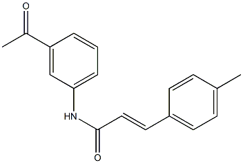 N-(3-acetylphenyl)-3-(4-methylphenyl)acrylamide Structure