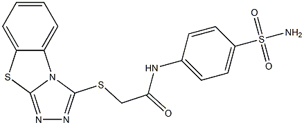 N-[4-(aminosulfonyl)phenyl]-2-([1,2,4]triazolo[3,4-b][1,3]benzothiazol-3-ylthio)acetamide