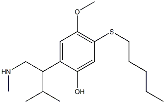4-methoxy-2-{2-methyl-1-[(methylamino)methyl]propyl}-5-(pentylsulfanyl)phenol