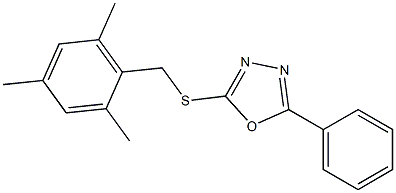 2-[(mesitylmethyl)sulfanyl]-5-phenyl-1,3,4-oxadiazole