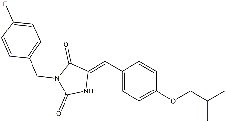 3-(4-fluorobenzyl)-5-(4-isobutoxybenzylidene)imidazolidine-2,4-dione