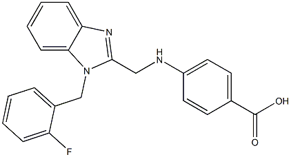 4-({[1-(2-fluorobenzyl)-1H-benzimidazol-2-yl]methyl}amino)benzoic acid