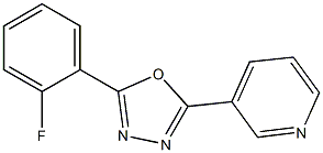 3-[5-(2-fluorophenyl)-1,3,4-oxadiazol-2-yl]pyridine Structure