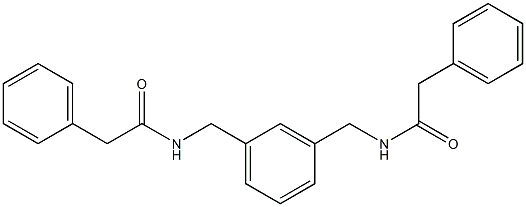 2-phenyl-N-(3-{[(phenylacetyl)amino]methyl}benzyl)acetamide Struktur