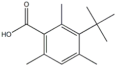 3-tert-butyl-2,4,6-trimethylbenzoic acid Struktur