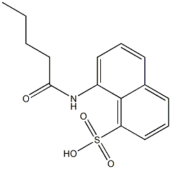 8-(pentanoylamino)-1-naphthalenesulfonic acid Structure