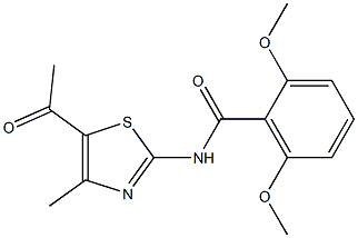 N-(5-acetyl-4-methyl-1,3-thiazol-2-yl)-2,6-dimethoxybenzamide|