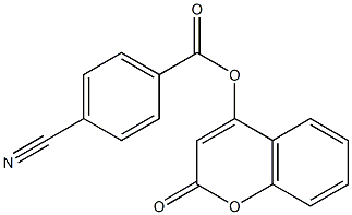 2-oxo-2H-chromen-4-yl 4-cyanobenzoate