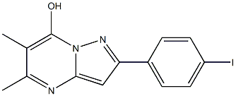 2-(4-iodophenyl)-5,6-dimethylpyrazolo[1,5-a]pyrimidin-7-ol Structure