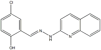5-chloro-2-hydroxybenzaldehyde 2-quinolinylhydrazone Structure