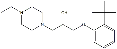 1-(2-tert-butylphenoxy)-3-(4-ethyl-1-piperazinyl)-2-propanol