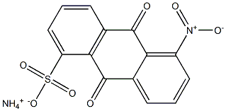 1-硝基蒽醌-5-磺酸铵,,结构式