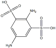 2,5-二氨基苯-1,3-二磺酸,,结构式