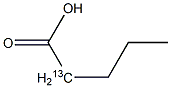 Pentanoic  acid-2-13C Struktur